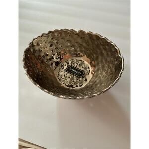 Home Essentials Baroque Collection Edge silver serving Bowl  food safe
